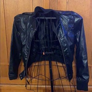 VINTAGE LEATHER BOMBER JACKET [Miley Cyrus Collab]